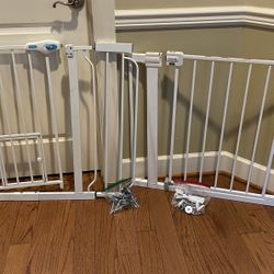 Walk Through Pressure Mounter Baby Gates $40 for Both