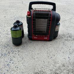 Mr. Heater “Buddy” Portable Propane Heater + Propane Tanks