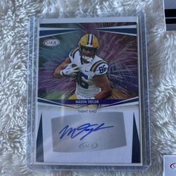 Misprint  Box Auto Graphed Mason Taylor 