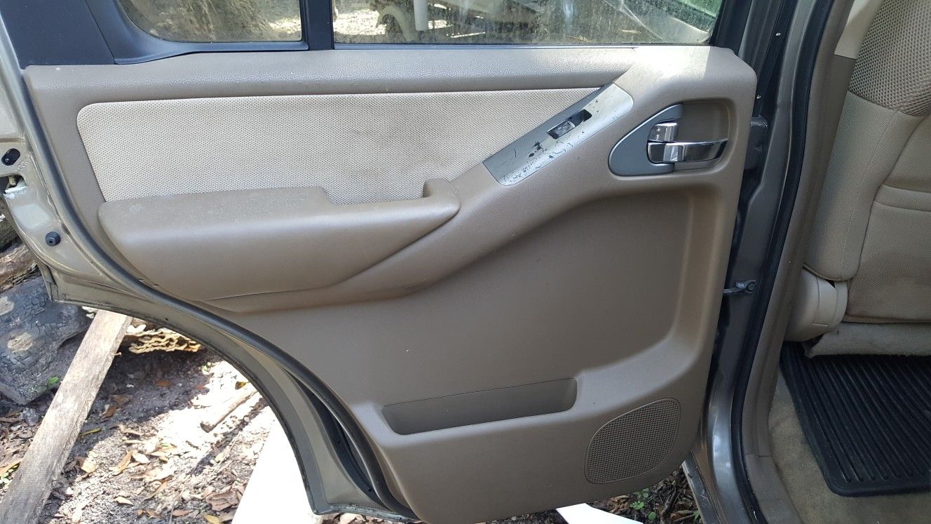 2006 NISSAN PATHFINDER LEFT DRIVER REAR DOOR INTERIOR PANEL TAN OEM 2005-2012