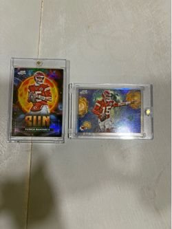 Topps Chrome cosmic Patrick Mahomes II Sun and Starry Night Cards