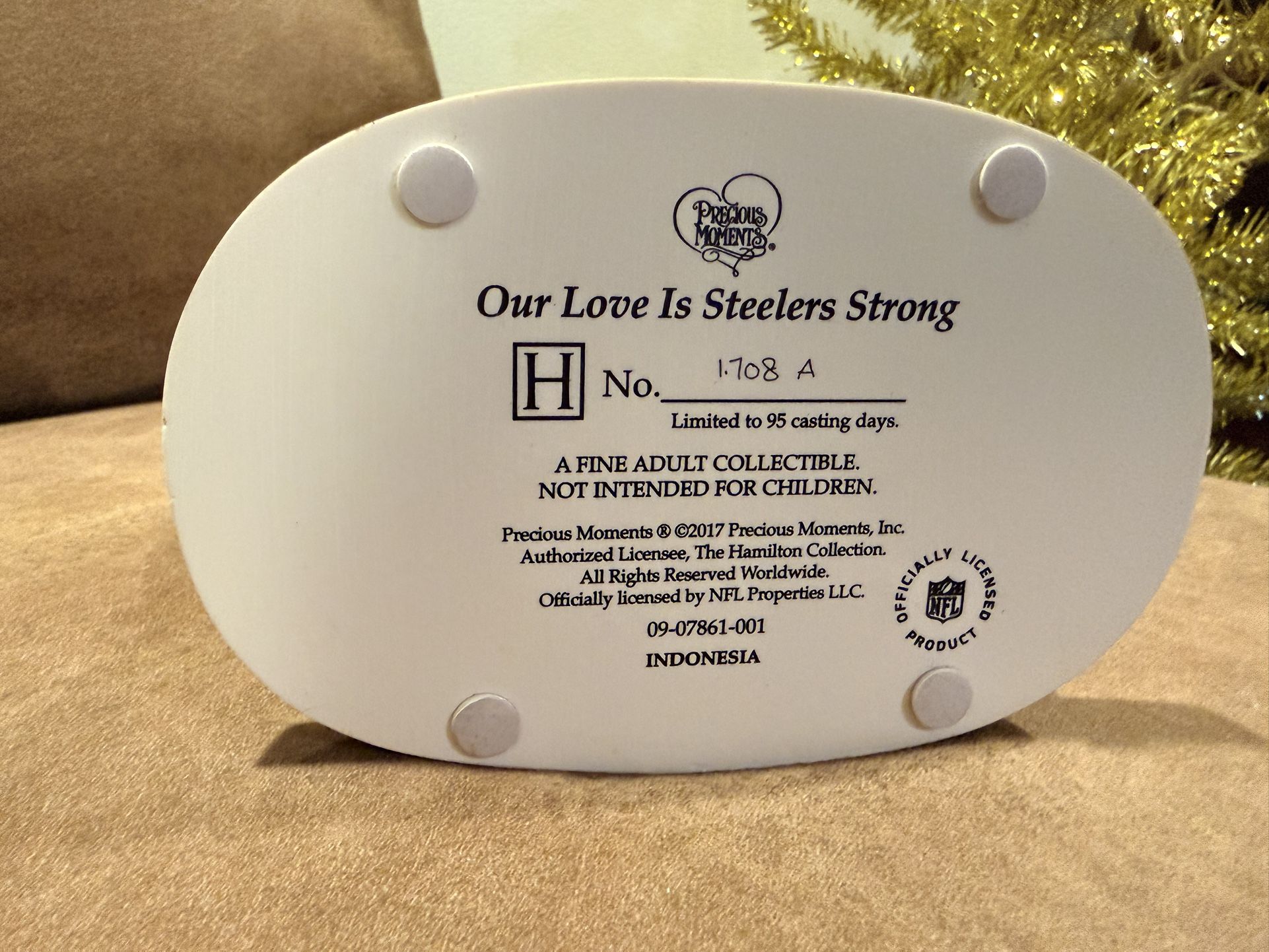 Precious Moments Steeler Love