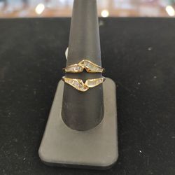 14k 0.37 CTW Diamond Gard Ring,Sz 8