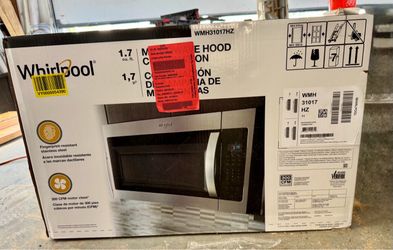 Brand new Whirlpool 1.7-cu ft Over-the-Range Microwave.