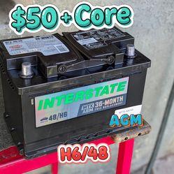 AGM Car Battery Group Size 48/H6