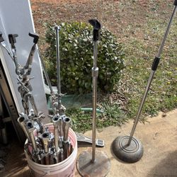 Various Stands For Cymbals Mics And Drums 