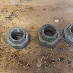 1" galvanized unions