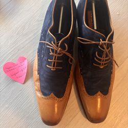 pagani two-tone leather oxford shoes