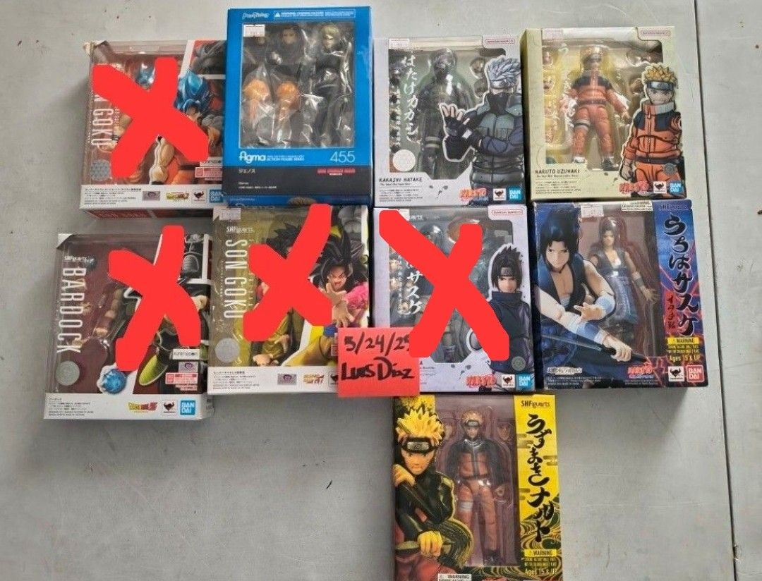 S.H Figuarts Figma Naruto Shippuden One Punch Man Dragon Ball