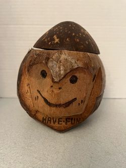 Carved Coconut Shell