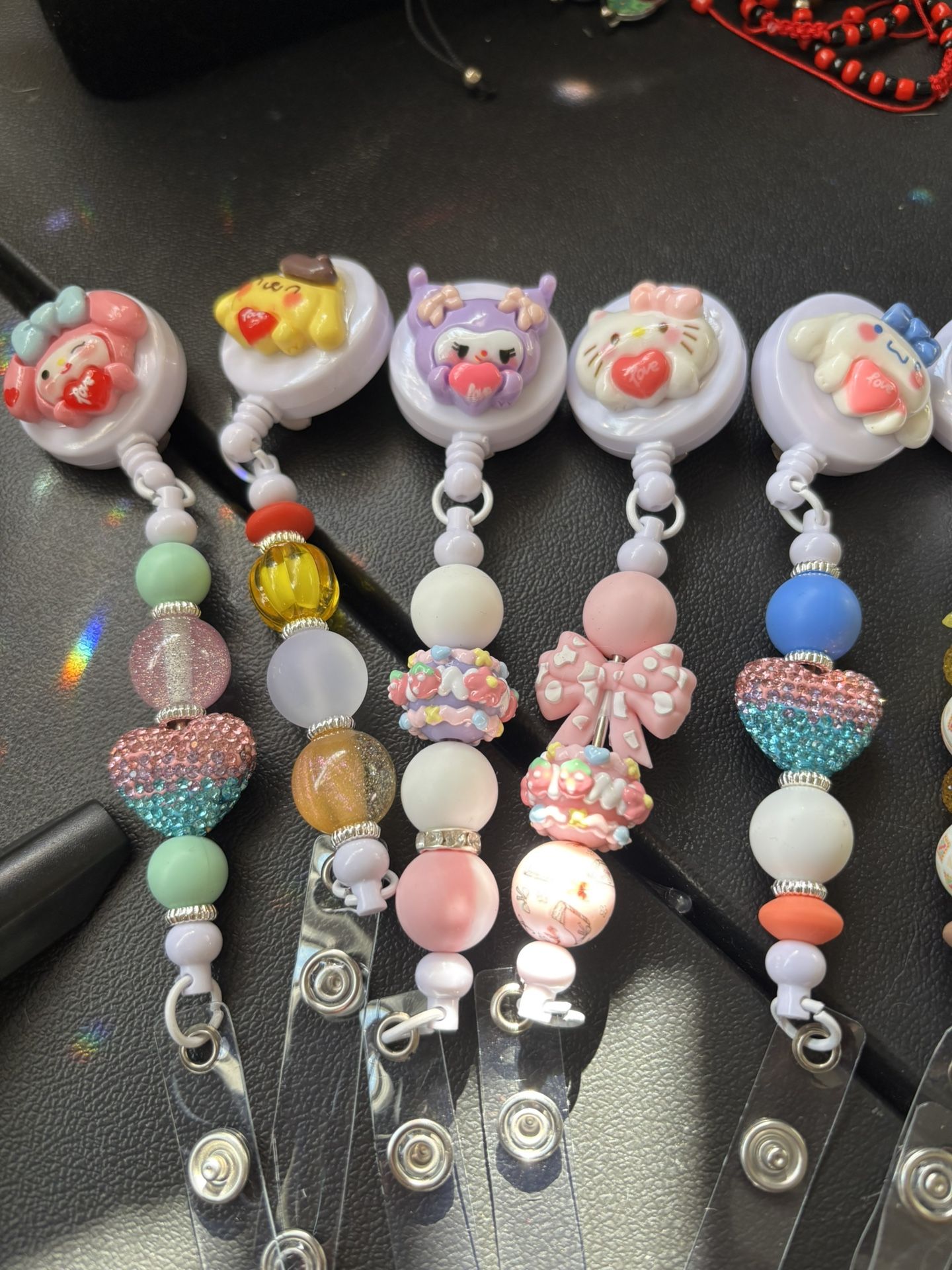 Hello kitty Characters ID Badge Reel Clip