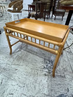 Rattan Tray Top Coffee Table