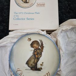 1971 Christmas Plate Vintage Schmid Brothers, Inc