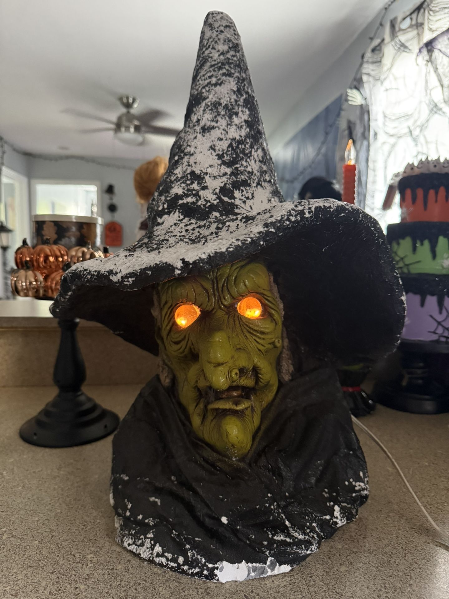 Vintage Porcelain Witch- HALLOWEEN