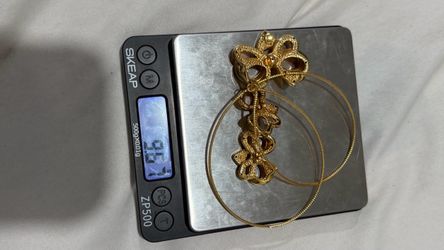 18k gold bow tie sets
