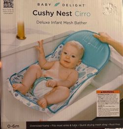 Baby Delight Cushy Nest Cirro Deluxe Infant Mesh Bather