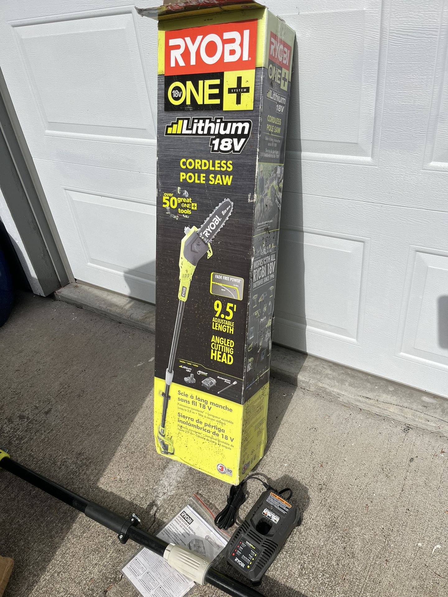 Ryobi Brand 18v Pole Saw w/ Extension & Charger