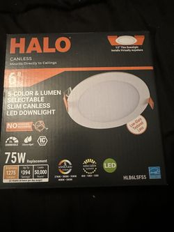 HALO CANLESS 6INCH 5color lumen slim canless