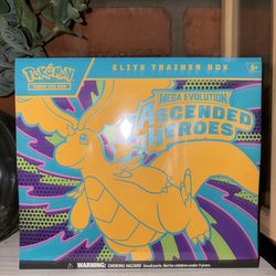 pokemon cards ascended heroes etb (9 packs and 1 promo card)