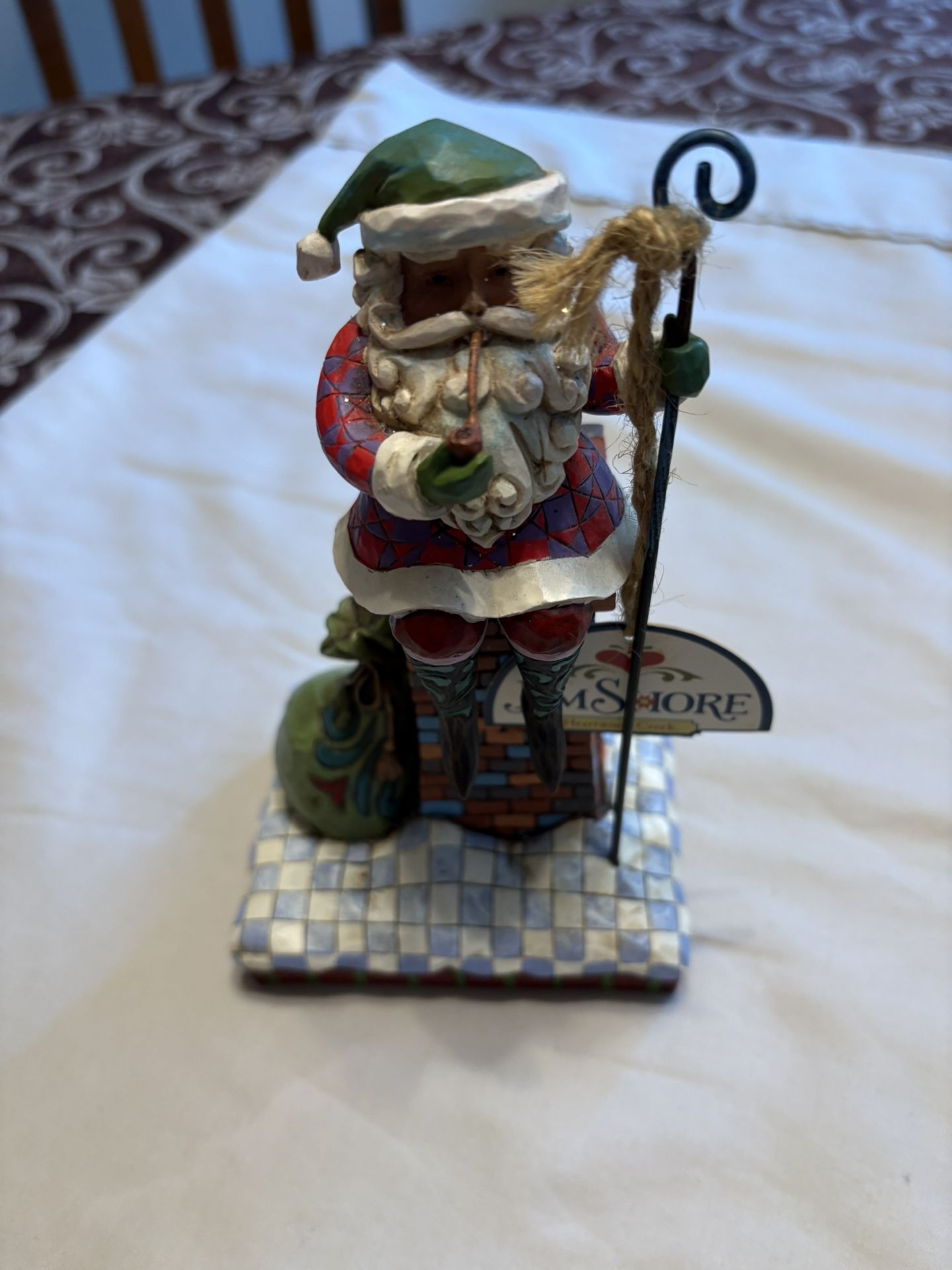 Jim Shore Santa - 2007 - Rooftop Rest