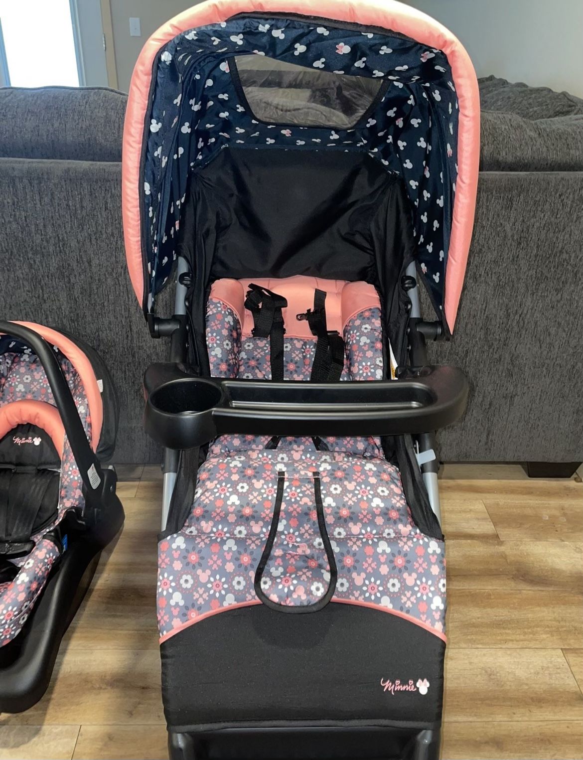 Minnie mouse stroller and carseat sale