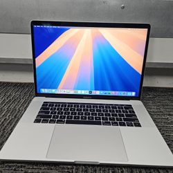 Apple Macbook Pro 15" Touchbar Retina Six Core I7 Laptop 16 GB RAM 256 GB SSD Sequoia OS 2024