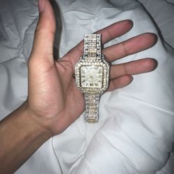 Cartier 2toned Santos Diamond 