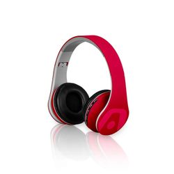 Wholesale Lot of 8 Vibe Wireless Headphones with FM & 3.5mm Jack – Red – Back to School