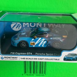 1:43 die cast 718 cayman GT4 Monterey Auto Transport