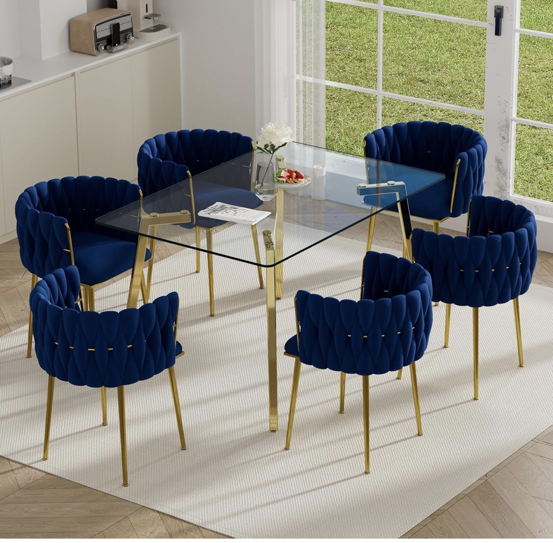 Dining Chair Set Of 6 New Modern Style