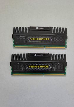 Corsair Vengeance 8 GB (2 x 4 GB) DDR3 1600 MHz PC3 12800 DDR3 Memory (CMZ8GX3M2A1600C9)  OBO
