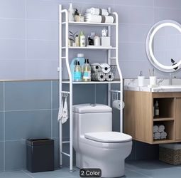3 layer metal bathroom storage rack.