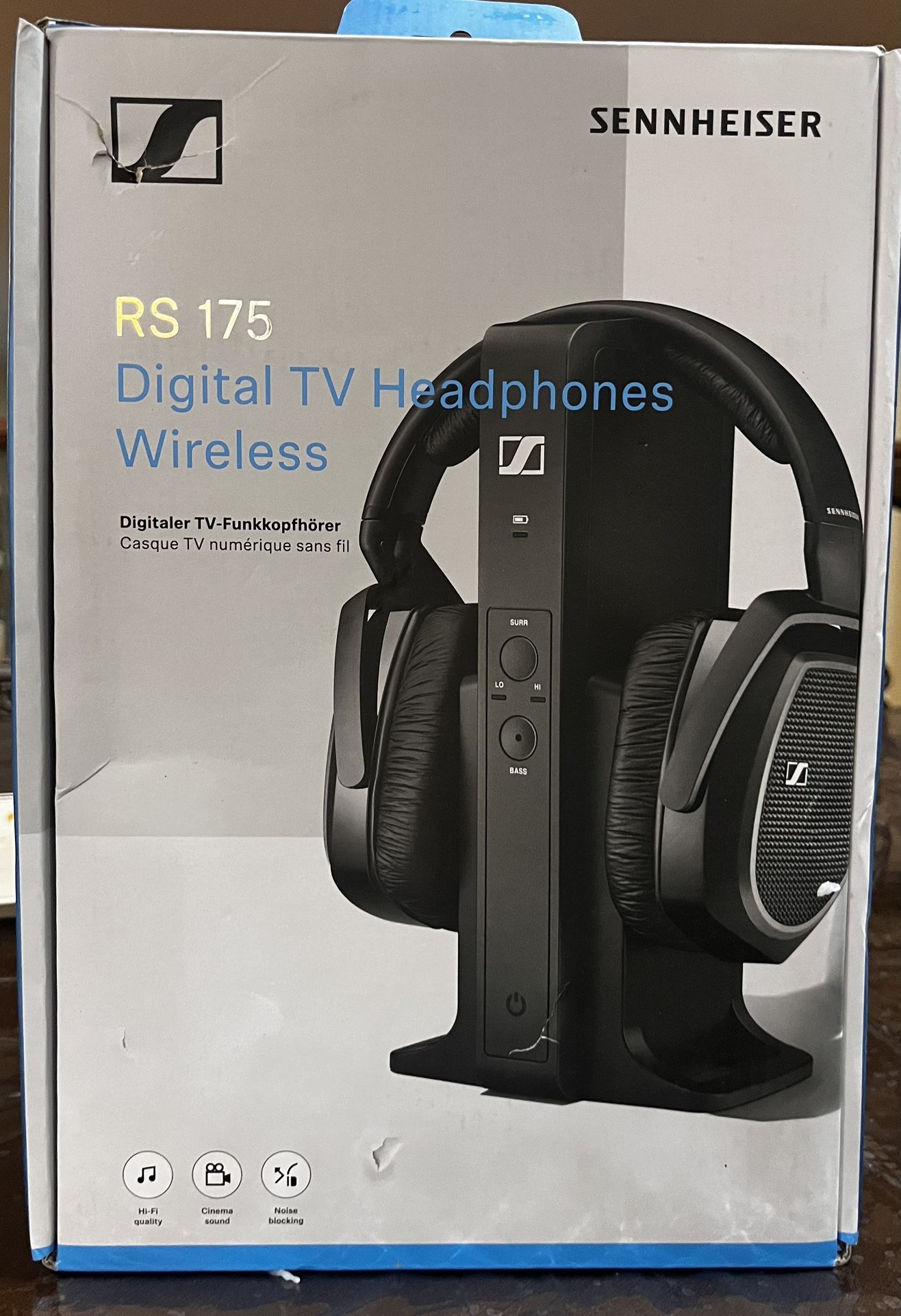 Sennheiser Consumer Audio RS 175 RF Wireless Headphone System, Black