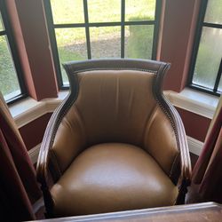 Vintage Fairfield Leather Desk Chair