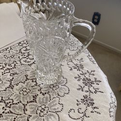 Lead Crystal Water Pitcher 
