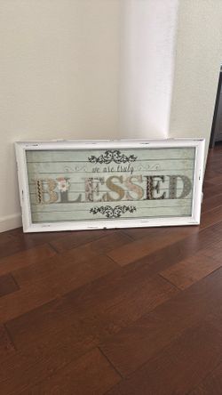 Wall Decor “We Are Truly Blessed” 