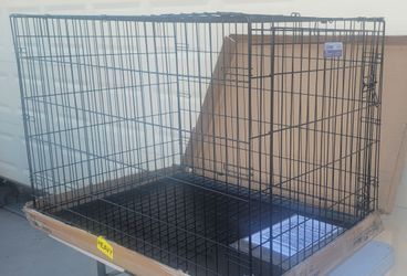 Like New Single Door Large 42" Inch Long Dog Crate Kennel