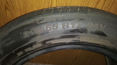 KUMHO ECSTA 4X 215/55 R17 94V BRAND NEW TIRE