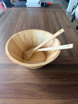 Thailand wood mixing bowl set (read Description)