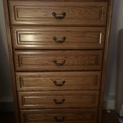 6 Drawer Wooden Dresser