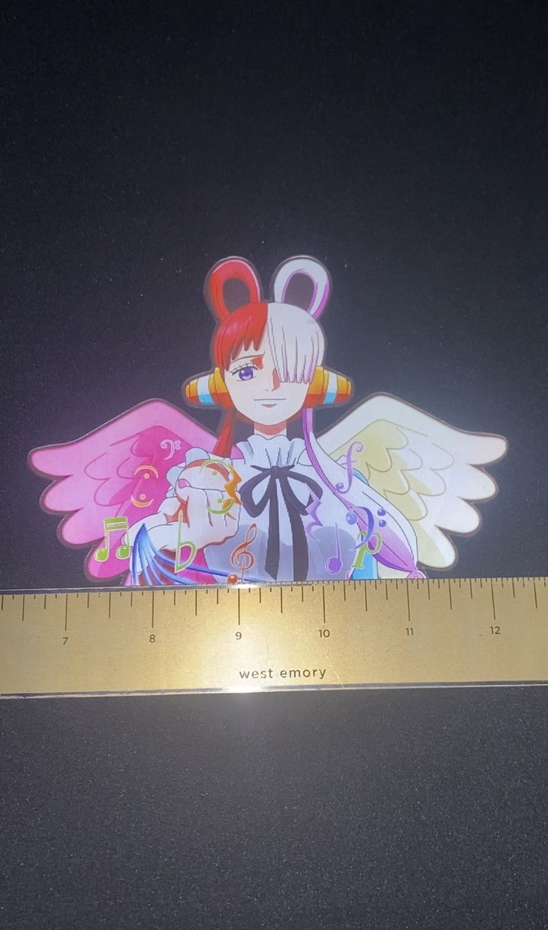 One Piece Uta 3D Lenticular Anime Decal Sticker