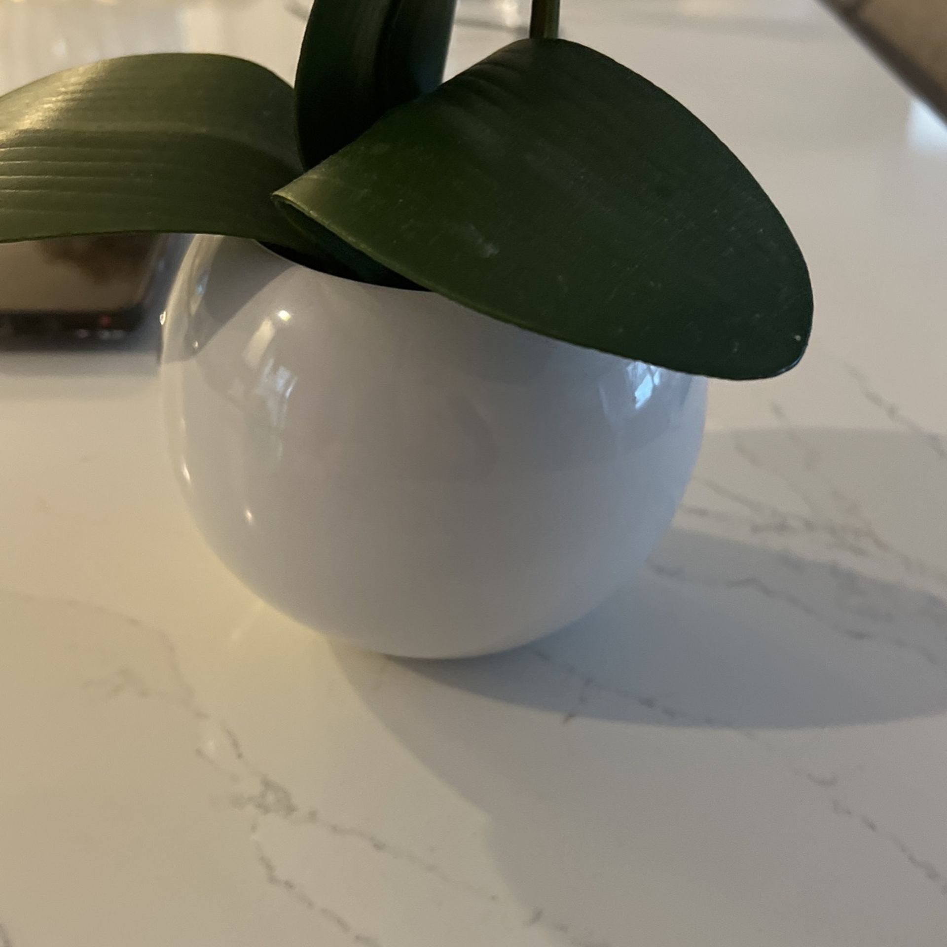 White Orchid Fake Plant