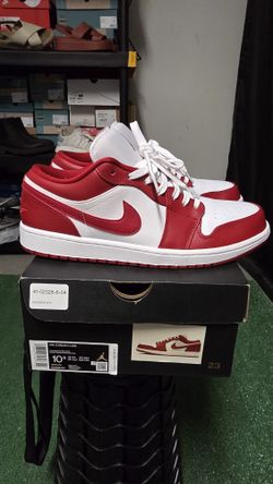 Air Jordan I Low Red/white Sz 10.5