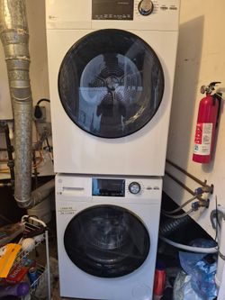 GE washer/dryer stackable combo