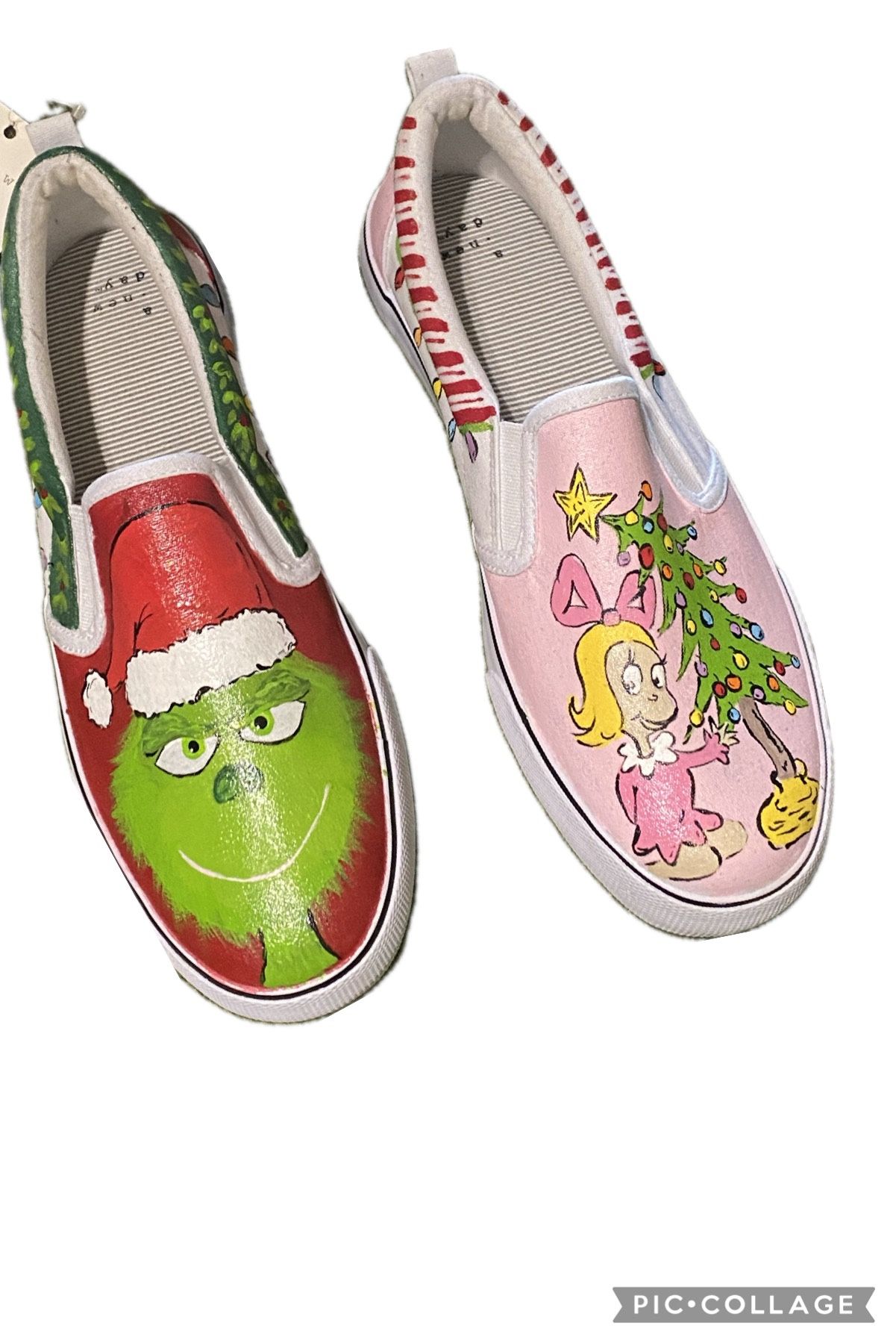 Hand Painted Grinch & Cindy Lou Shoes