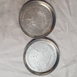 Vintage Aluminum Coasters 
