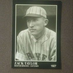 1991 Sporting News Zack Taylor Boston Braves #210 Catcher 1927 Baseball Card Vintage Collectible Sports Conlon Collection MLB