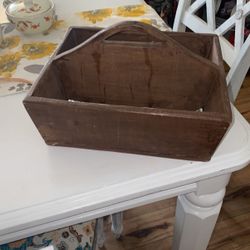 Wooden Carrier With Handle 