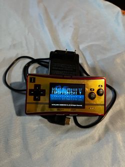 Gameboy micro 20th anniversary Mario edition.  Model #OXY-001
