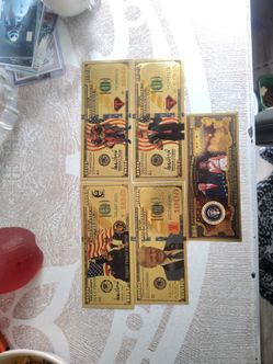 5 24 k gold infused trump notes